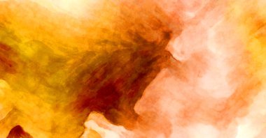 Soyut suluboya sanat eserleri. Fırça boyalı dijital resim. Renkli yaratıcı suluboya çizimi.