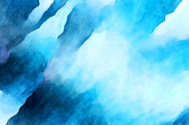 Soyut suluboya sanat eserleri. Fırça boyalı dijital resim. Renkli yaratıcı suluboya çizimi.