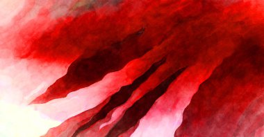 Soyut suluboya sanat eserleri. Fırça boyalı dijital resim. Renkli yaratıcı suluboya çizimi.