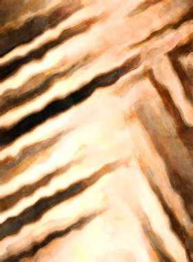 Soyut suluboya sanat eserleri. Fırça boyalı dijital resim. Renkli yaratıcı suluboya çizimi.