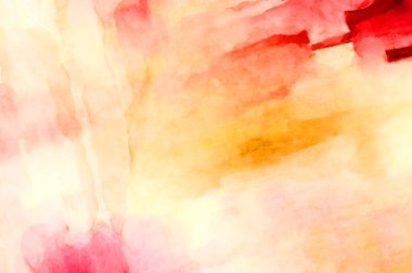 Soyut suluboya sanat eserleri. Fırça boyalı dijital resim. Renkli yaratıcı suluboya çizimi.