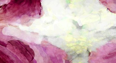 Soyut suluboya sanat eserleri. Fırça boyalı dijital resim. Renkli yaratıcı suluboya çizimi.