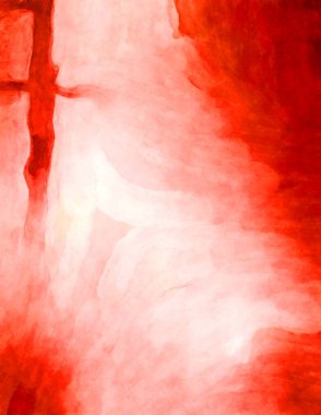 Soyut suluboya sanat eserleri. Fırça boyalı dijital resim. Renkli yaratıcı suluboya çizimi.