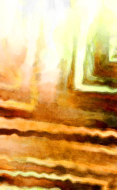 Soyut suluboya sanat eserleri. Fırça boyalı dijital resim. Renkli yaratıcı suluboya çizimi.