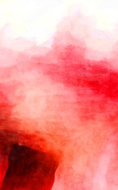 Soyut suluboya sanat eserleri. Fırça boyalı dijital resim. Renkli yaratıcı suluboya çizimi.