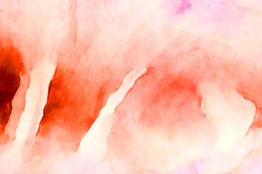 Soyut suluboya sanat eserleri. Fırça boyalı dijital resim. Renkli yaratıcı suluboya çizimi.