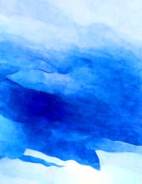 Soyut suluboya sanat eserleri. Fırça boyalı dijital resim. Renkli yaratıcı suluboya çizimi.