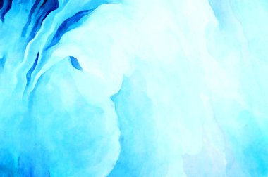 Soyut suluboya sanat eserleri. Fırça boyalı dijital resim. Renkli yaratıcı suluboya çizimi.