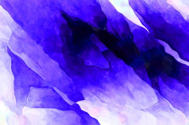 Soyut suluboya sanat eserleri. Fırça boyalı dijital resim. Renkli yaratıcı suluboya çizimi.