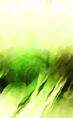 Soyut suluboya sanat eserleri. Fırça boyalı dijital resim. Renkli yaratıcı suluboya çizimi.