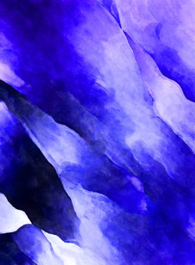 Soyut suluboya sanat eserleri. Fırça boyalı dijital resim. Renkli yaratıcı suluboya çizimi.