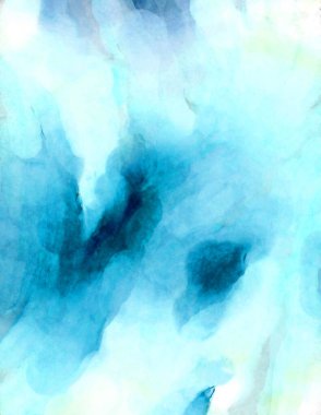 Soyut suluboya sanat eserleri. Fırça boyalı dijital resim. Renkli yaratıcı suluboya çizimi.