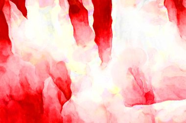 Soyut suluboya sanat eserleri. Fırça boyalı dijital resim. Renkli yaratıcı suluboya çizimi.