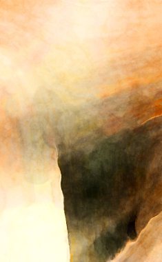 Soyut suluboya sanat eserleri. Fırça boyalı dijital resim. Renkli yaratıcı suluboya çizimi.