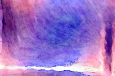 Soyut suluboya sanat eserleri. Fırça boyalı dijital resim. Renkli yaratıcı suluboya çizimi.