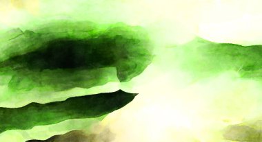 Soyut suluboya sanat eserleri. Fırça boyalı dijital resim. Renkli yaratıcı suluboya çizimi.