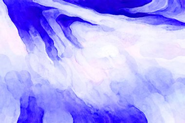 Soyut suluboya sanat eserleri. Fırça boyalı dijital resim. Renkli yaratıcı suluboya çizimi.