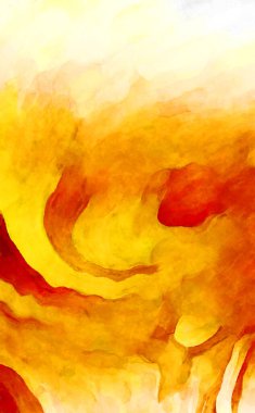 Soyut suluboya sanat eserleri. Fırça boyalı dijital resim. Renkli yaratıcı suluboya çizimi.