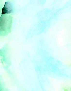 Soyut suluboya sanat eserleri. Fırça boyalı dijital resim. Renkli yaratıcı suluboya çizimi.