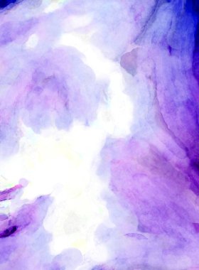 Soyut suluboya sanat eserleri. Fırça boyalı dijital resim. Renkli yaratıcı suluboya çizimi.