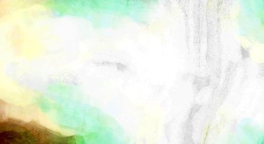 Soyut suluboya sanat eserleri. Fırça boyalı dijital resim. Renkli yaratıcı suluboya çizimi.