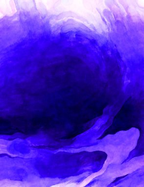 Soyut suluboya sanat eserleri. Fırça boyalı dijital resim. Renkli yaratıcı suluboya çizimi.