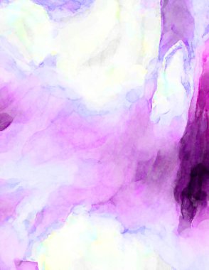 Soyut suluboya sanat eserleri. Fırça boyalı dijital resim. Renkli yaratıcı suluboya çizimi.