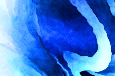 Soyut suluboya sanat eserleri. Fırça boyalı dijital resim. Renkli yaratıcı suluboya çizimi.