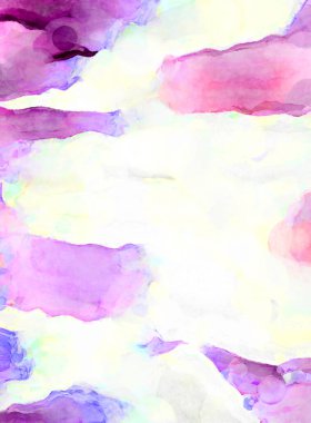 Soyut suluboya sanat eserleri. Fırça boyalı dijital resim. Renkli yaratıcı suluboya çizimi.