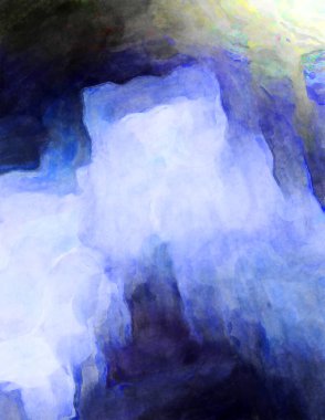 Soyut suluboya sanat eserleri. Fırça boyalı dijital resim. Renkli yaratıcı suluboya çizimi.