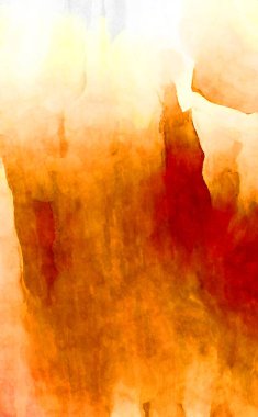 Soyut suluboya sanat eserleri. Fırça boyalı dijital resim. Renkli yaratıcı suluboya çizimi.