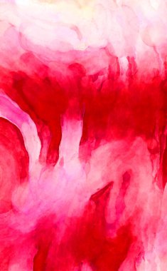 Soyut suluboya sanat eserleri. Fırça boyalı dijital resim. Renkli yaratıcı suluboya çizimi.