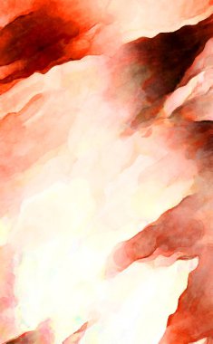 Soyut suluboya sanat eserleri. Fırça boyalı dijital resim. Renkli yaratıcı suluboya çizimi.