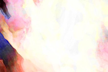 Soyut suluboya sanat eserleri. Fırça boyalı dijital resim. Renkli yaratıcı suluboya çizimi.