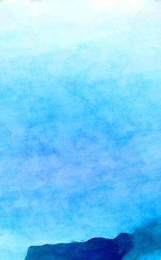 Soyut suluboya sanat eserleri. Fırça boyalı dijital resim. Renkli yaratıcı suluboya çizimi.