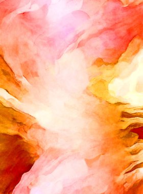 Soyut suluboya sanat eserleri. Fırça boyalı dijital resim. Renkli yaratıcı suluboya çizimi.