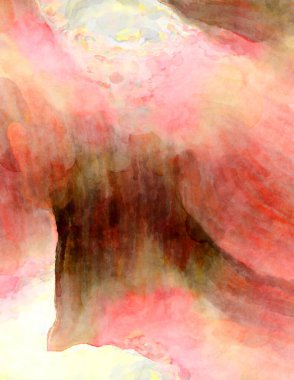 Soyut suluboya sanat eserleri. Fırça boyalı dijital resim. Renkli yaratıcı suluboya çizimi.