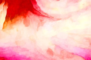 Soyut suluboya sanat eserleri. Fırça boyalı dijital resim. Renkli yaratıcı suluboya çizimi.