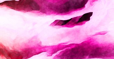 Soyut suluboya sanat eserleri. Fırça boyalı dijital resim. Renkli yaratıcı suluboya çizimi.