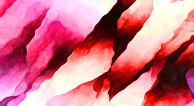 Soyut suluboya sanat eserleri. Fırça boyalı dijital resim. Renkli yaratıcı suluboya çizimi.