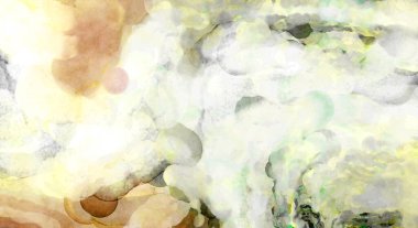 Soyut suluboya sanat eserleri. Fırça boyalı dijital resim. Renkli yaratıcı suluboya çizimi.