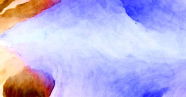 Soyut suluboya sanat eserleri. Fırça boyalı dijital resim. Renkli yaratıcı suluboya çizimi.