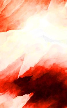 Soyut suluboya sanat eserleri. Fırça boyalı dijital resim. Renkli yaratıcı suluboya çizimi.