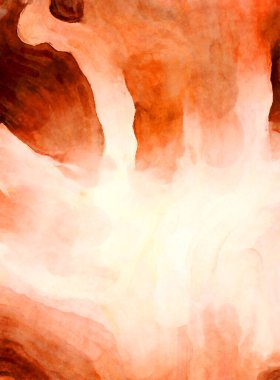 Soyut suluboya sanat eserleri. Fırça boyalı dijital resim. Renkli yaratıcı suluboya çizimi.