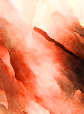 Soyut suluboya sanat eserleri. Fırça boyalı dijital resim. Renkli yaratıcı suluboya çizimi.