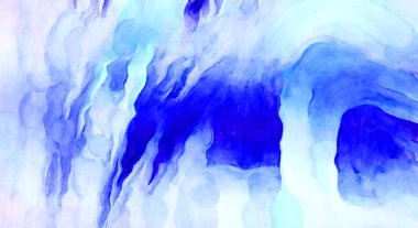 Soyut suluboya sanat eserleri. Fırça boyalı dijital resim. Renkli yaratıcı suluboya çizimi.