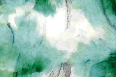 Soyut suluboya sanat eserleri. Fırça boyalı dijital resim. Renkli yaratıcı suluboya çizimi.