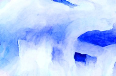 Soyut suluboya sanat eserleri. Fırça boyalı dijital resim. Renkli yaratıcı suluboya çizimi.