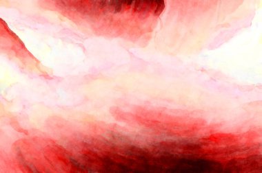 Soyut suluboya sanat eserleri. Fırça boyalı dijital resim. Renkli yaratıcı suluboya çizimi.