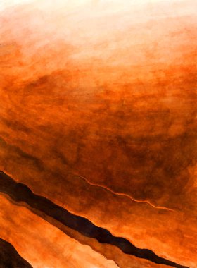 Soyut suluboya sanat eserleri. Fırça boyalı dijital resim. Renkli yaratıcı suluboya çizimi.